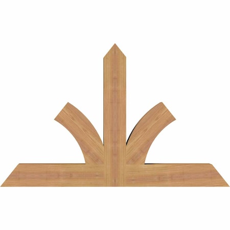 Ekena Millwork Richland Timber Gable Bracket, Western Red Cedar, 36"W x 23"H x 3 1/2"D x 3 1/2"F, 15/12 Pitch GBW036X23X0404RIC00SWR
